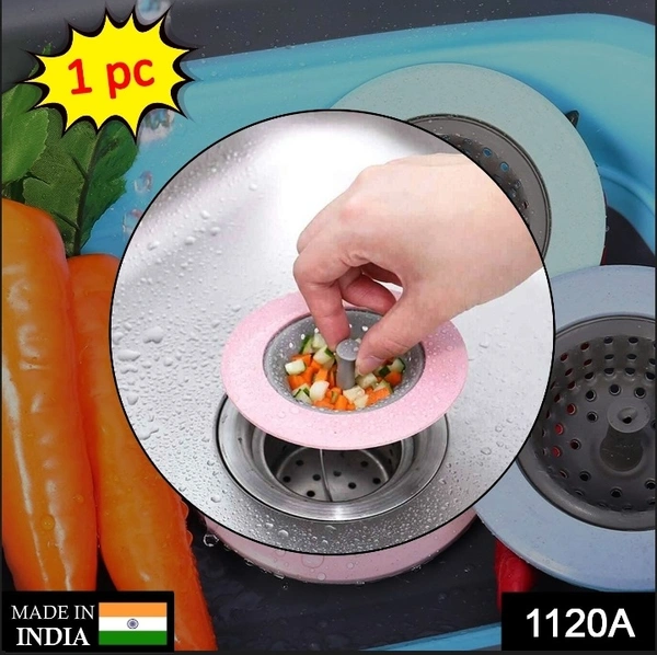 1120A SILICON SINK STRAINER KITCHEN DRAIN BASIN BASKET SINK DRAINER