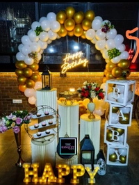 Circular Arch Balloon Decor Complete Props Combo - Color Variants available