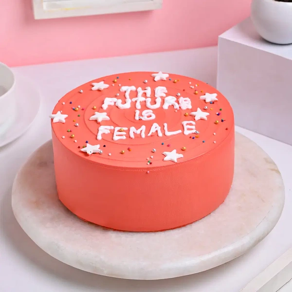 Future Is Female Strawberry Cake - 1 Kg