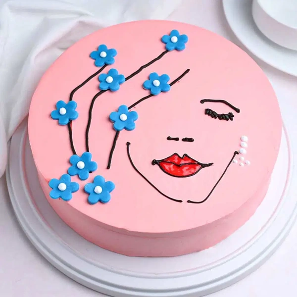 Floral Red Velvet Cake For Her - 2 Kg