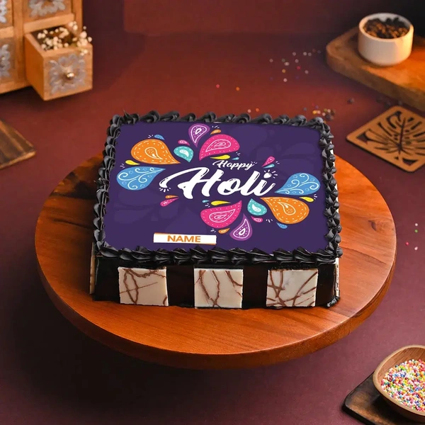 Colorful Holi Poster Cake - 1.5 Kg