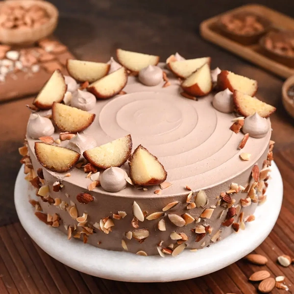 Gulab Jamun Badam Cream Cake - 500 Gm