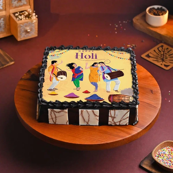 Holi Poster Cake - 500 Gm
