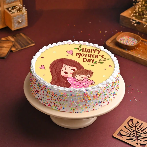 Hugs N Hearts Motherly Love Cake - 500 Gm