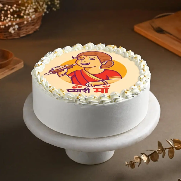 Sweet n Adorable Moms Love Cake - 500 Gm