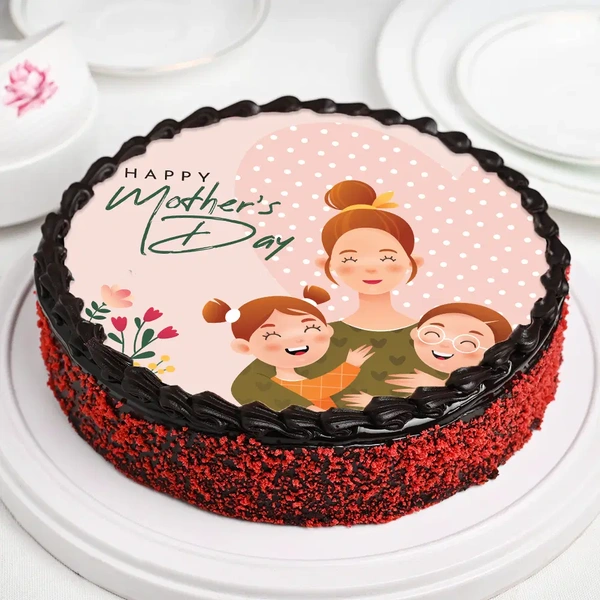 Sentimental Mothers Day Truffle Cake - 1.5 Kg