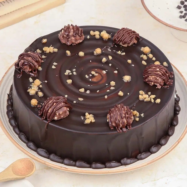 Chocolate Truffle & Ferrero Rocher Cake - 500 Gm