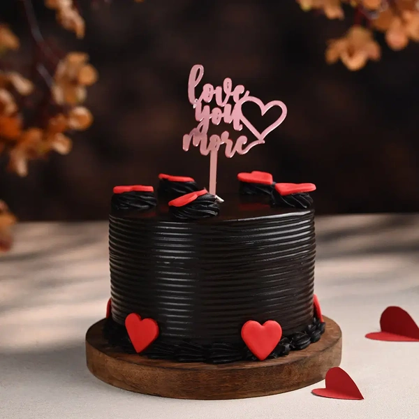 Chocolate Cake With Love More Topper - 500 Gm
