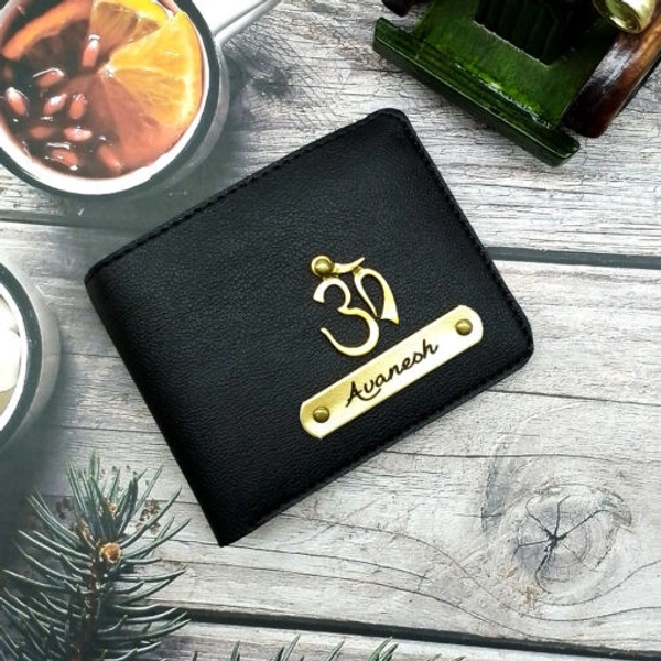 Customized Leather Wallet for Men with Personalization | Premium Vegan Leather