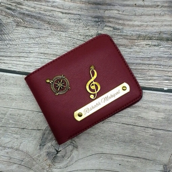 Customized Leather Wallet for Men with Personalization | Premium Vegan Leather