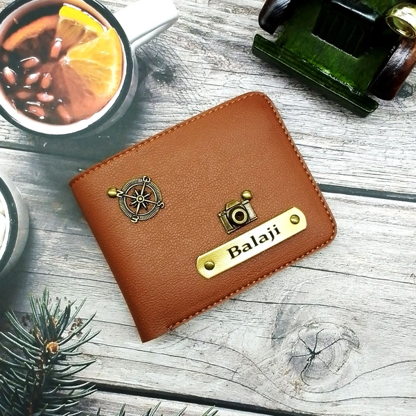 Customized Leather Wallet for Men with Personalization | Premium Vegan Leather
