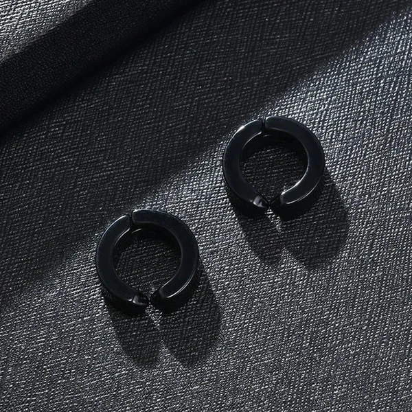 Non-pierced Clip On Earrings Black