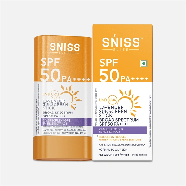LAVENDER SUNSREEN STICKBROAD SPECTURM SPF50 PA++++ - 20 GM