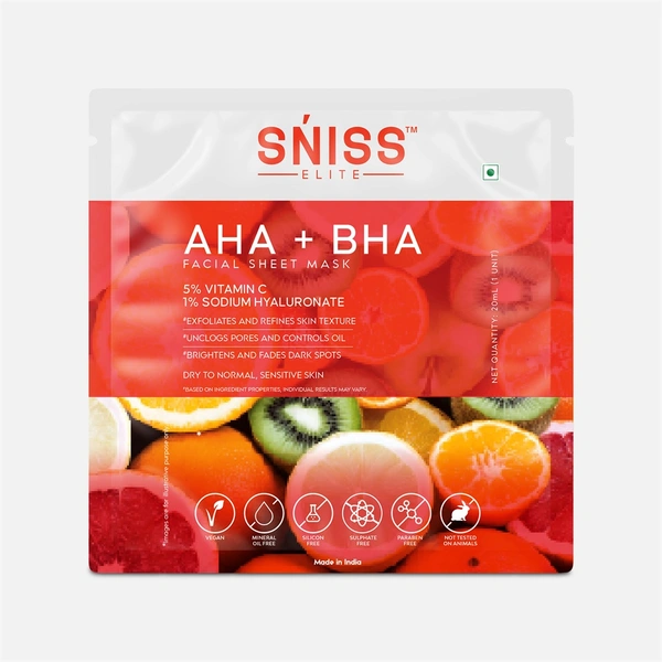 AHA + BHA FACE SHEET MASK - 20 ML