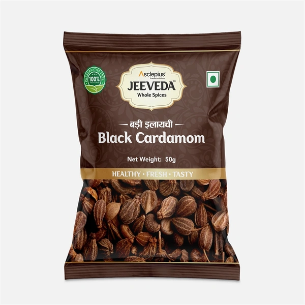 JEEVEDA BLACK CARDAMOM - BADI ELAIC - 50 GM