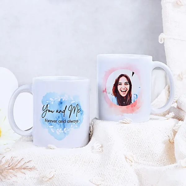 You and me personalised mug duo
