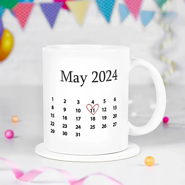 Personalised Calendar Mug