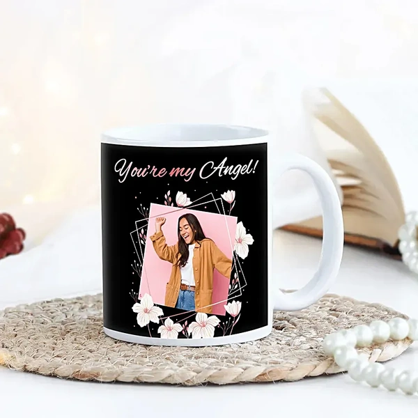 Angel Daughter Personalised Mug