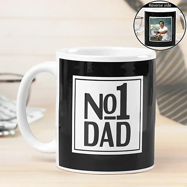 No.1 Dad Photo Mug