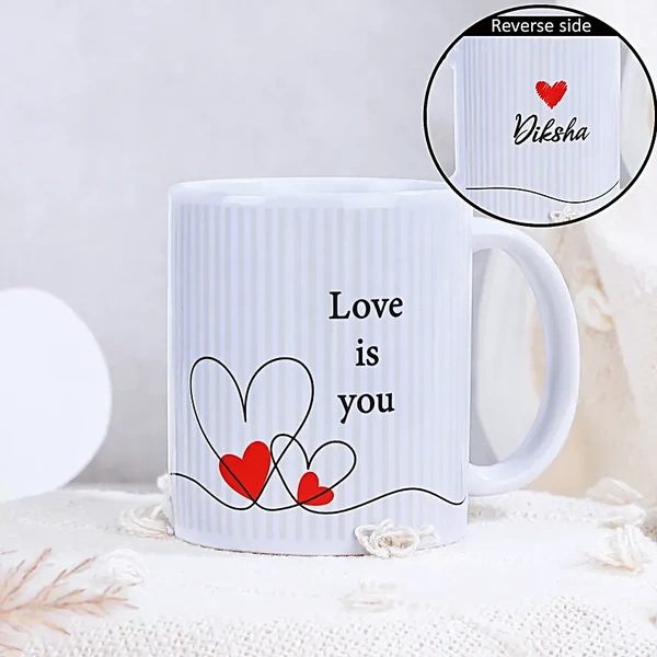 Personalised Love Is You Mug