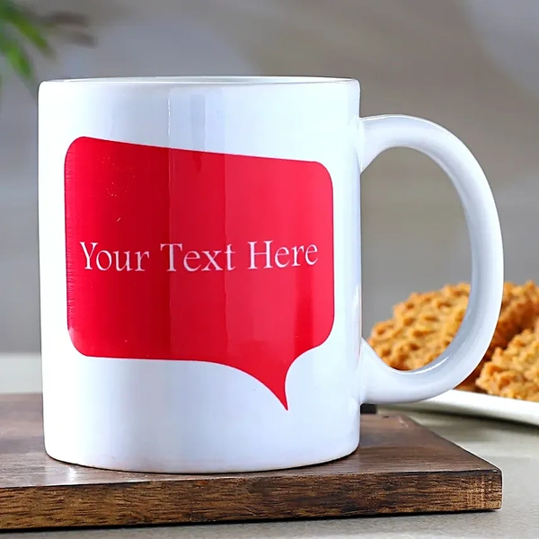 Personalised Message White Mug