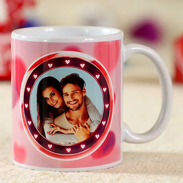 Heart Frame Personalised Mug