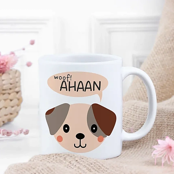 Personalised Woof Mug for Kids