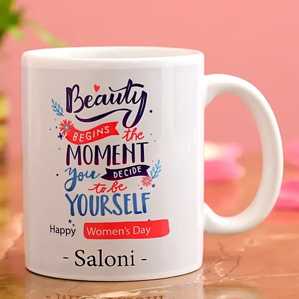 Happy Women's Day Personalised White Mug