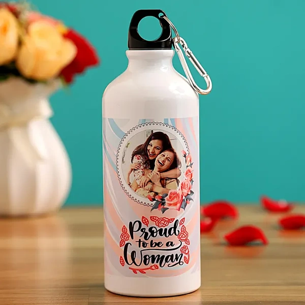Proud To Be a Woman Personalised Water Bottle