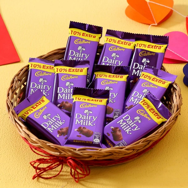 Dairy Milk Chocolates Basket