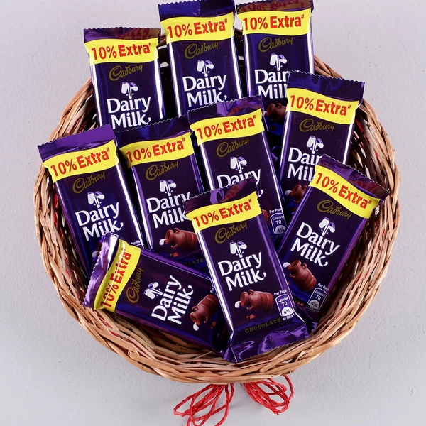 Dairy Milk Chocolates Basket