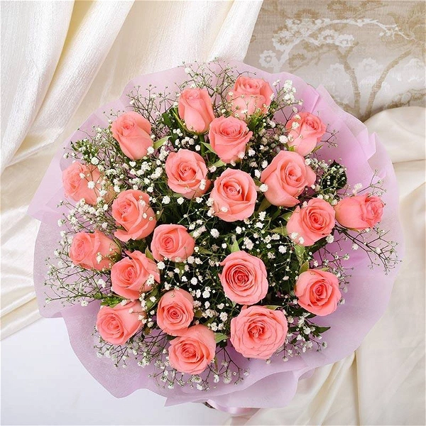 20 Pink Roses Bouquet