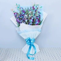 5 Blue Orchids Bouquet