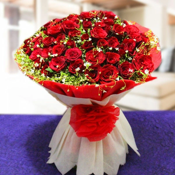 60 Red Roses Bouquet