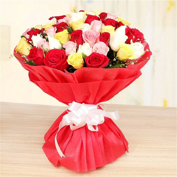50 Mix Roses Bouquet