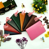 Customized Passport Cover With Vegan Leather - Black