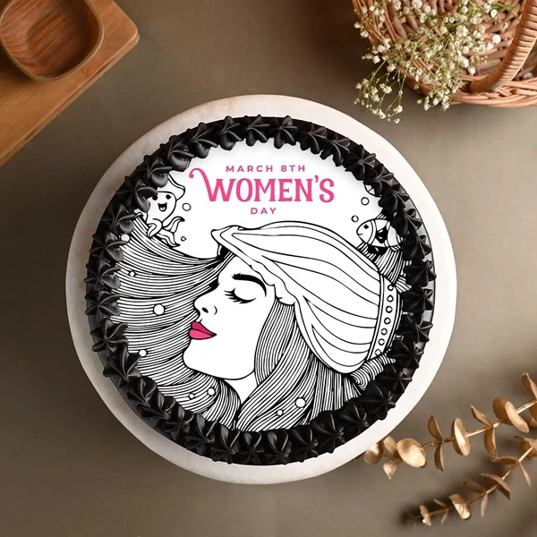 Womens Day Poster Cake - 500 Gm