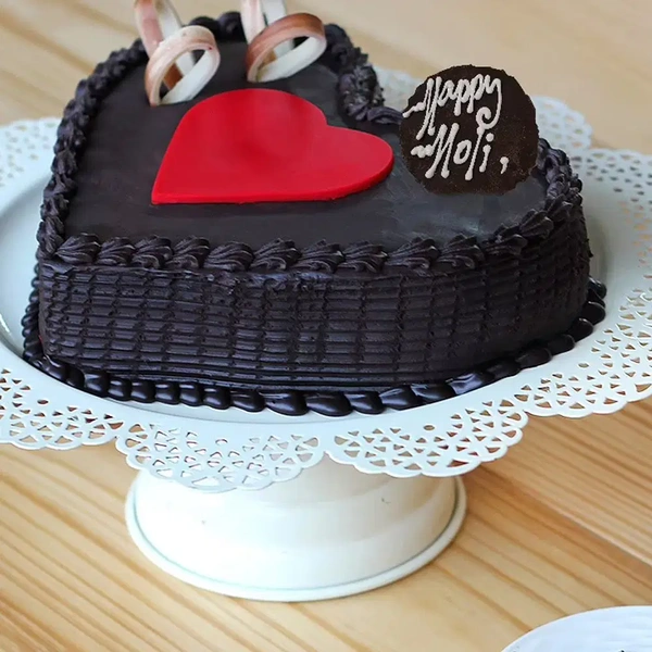 Heart Shaped Chocolate Truffle Cake - 2 Kg