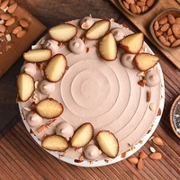 Gulab Jamun Badam Cream Cake - 500 Gm
