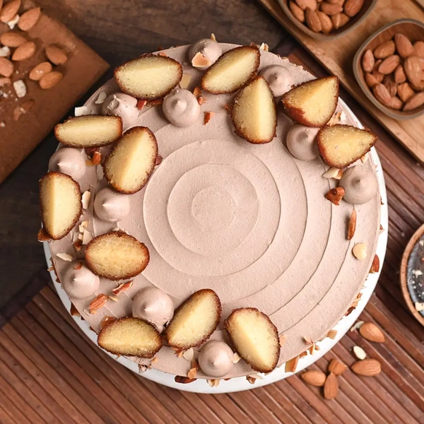 Gulab Jamun Badam Cream Cake - 500 Gm