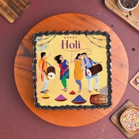 Holi Poster Cake - 500 Gm