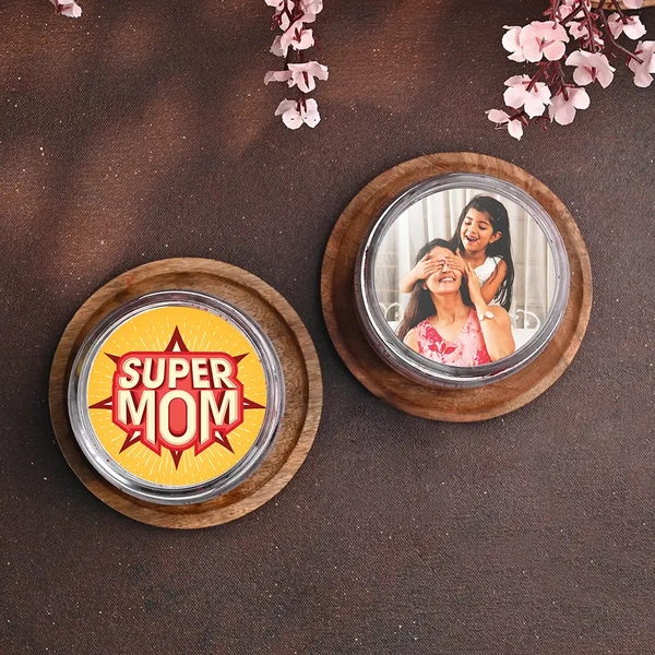 Super Mom Red Velvet Photo Jar Cakes - 200 Ml