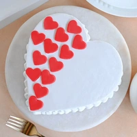 Classic Heart Shaped Vanilla Cake - 500 Gm