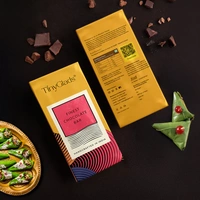 Dried Caramalised Paan Leaves Semi Sweet Chocolate Bar - 80 Gm