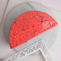 Colorful Sprinkle Strawberry Half Cake - 1.5 Kg