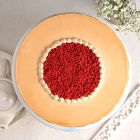 Red Velvet Coffee Drip Cream Cake - 500 Gm