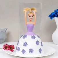 Purple Barbie Pull Me Up Pineapple Cake - 1 Kg