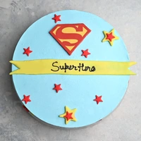 Blue Superhero Pineapple Cake - 500 Gm