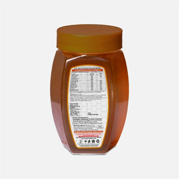 ECO AROGYAM MULTIFLORA HONEY - 500 GM