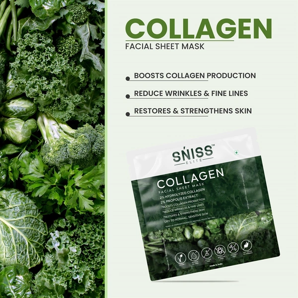 COLLAGEN + PEPTIDE FACE SHEET - 20 ML